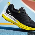 스포츠 장비 연구 - A high-tech running shoe featuring nanotechnology-enhanced midsole with embedded carbon nanotubes, s...