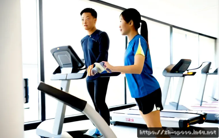 스포츠학과 대학원 - Photorealistic sports science graduate research laboratory, diverse adult graduate student in athlet...